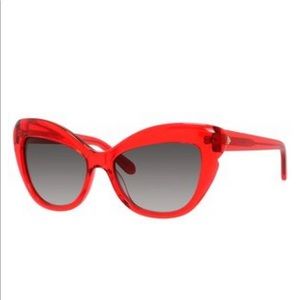 Kate Spade ♠️ Red Odelias Sunglasses